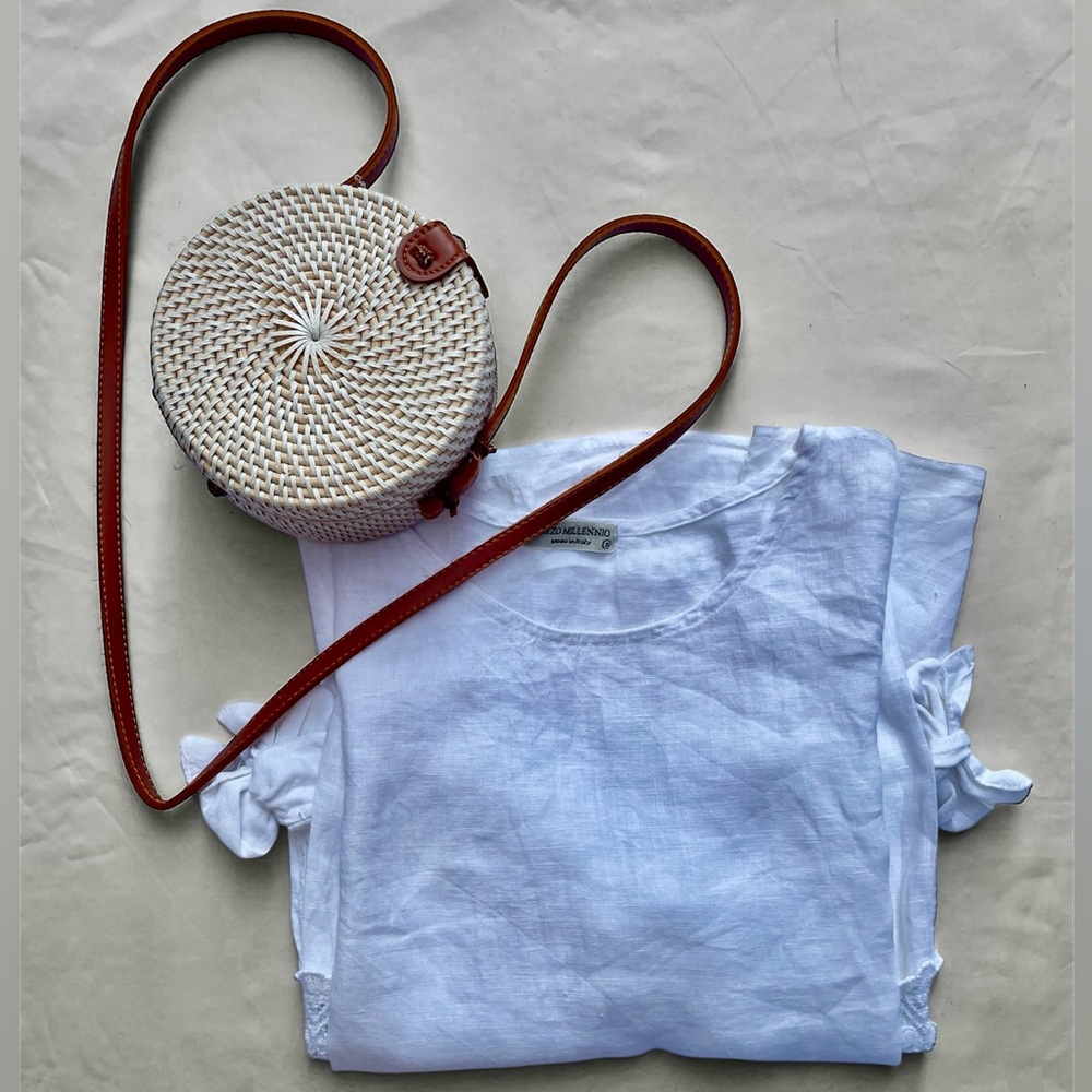 Elegant White Lace Trim Blouse - Picture 3 of 14